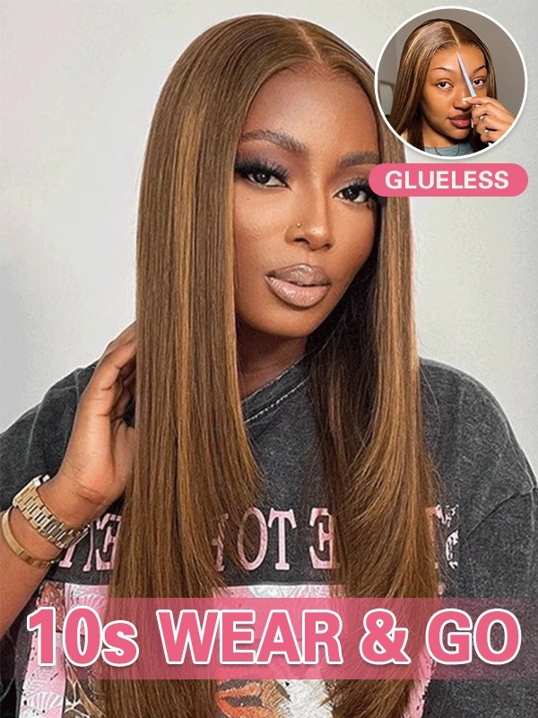 Lwigs Glueless Wig Layered Cut 8x6 Closure Dream 007 Lace Wig Breathable Cap LWX01