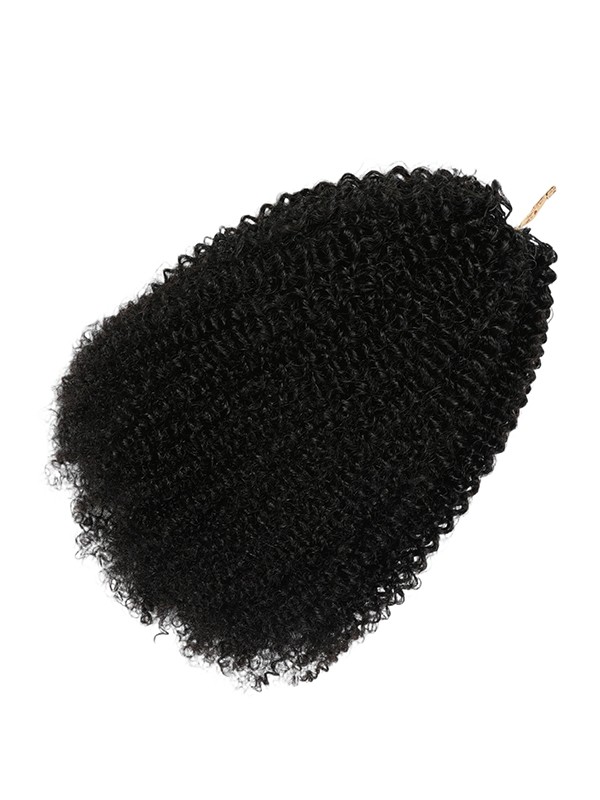 Lwigs Lightweight Afro Kinky Curly Knotless Beginner Friendly Pre-Separated Feather Crochet Human Hair Extensions UD34