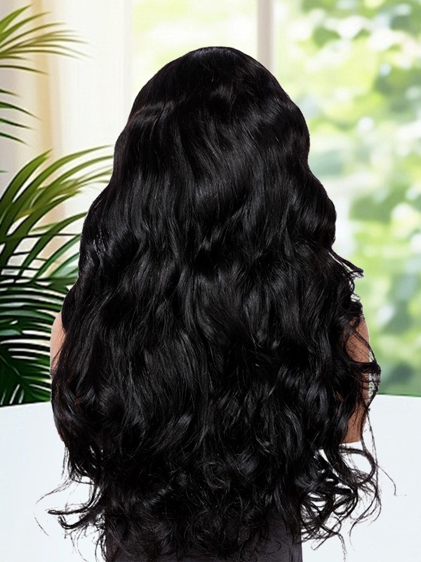 Lwigs Most-Fit Cap Wear-go Skinlike 11x6 HD Lace Frontal Wigs Body Wave Pre-plucked Natural Hairline Free Part Wigs UD06