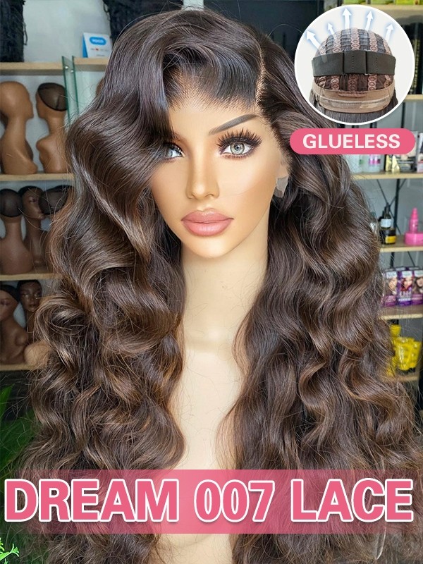 Lwigs New Arrivals Beginner Friendly 10s Install Human Hair 8x6 Glueless Wigs Pre Bleached Tiny Knots Wear And Go Wig PR11