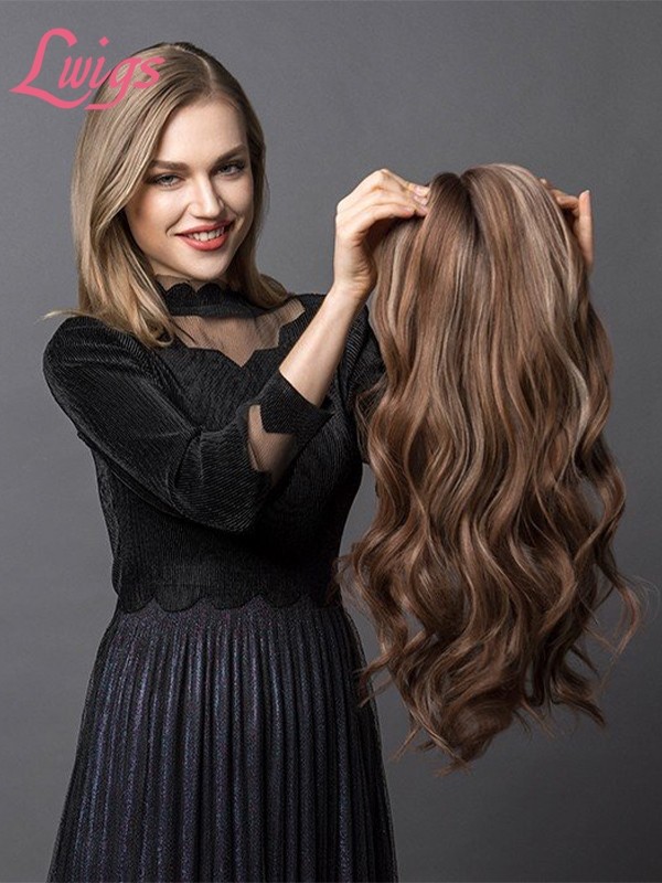 Lwigs New Arrivals Custom Style 8.5x9 Melanie Mono Top Remy Human Hair Topper For Women TOP01