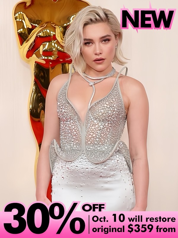 Lwigs New Arrivals Florence Pugh Same Short Wavy Bob Style Side Part Dark Roots Ombre Color 13x6 HD Lace Front Wig STAR02