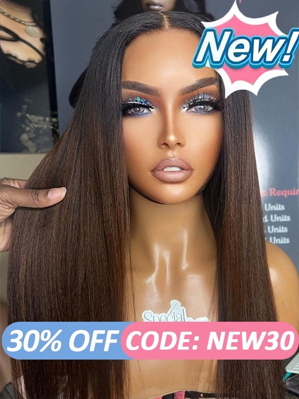 Lwigs New Arrivals Ombre Brown Color Silky Straight Undetectable HD Dream Swiss Lace 360 Wigs With Elastic Band NEW30