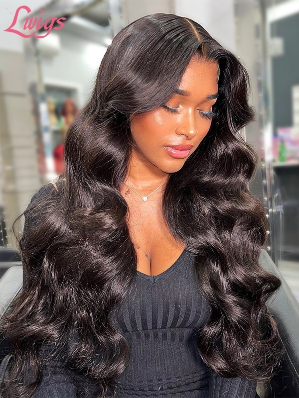 Lwigs New Arrivals Pay 1 Get 1 Free 100% Virgin Human Hair 16 Body Wave & 18 Curly Hairstyles 13x4 HD Lace Front Wig CS11