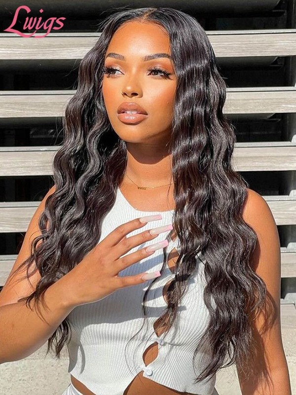 Lwigs New Arrivals Pay 1 Get 1 Free 12 Kinky Curly Short Hair & 18 Loose Wave 5x5 HD Lace Closure Wigs 150% Density Combo Deal CS08