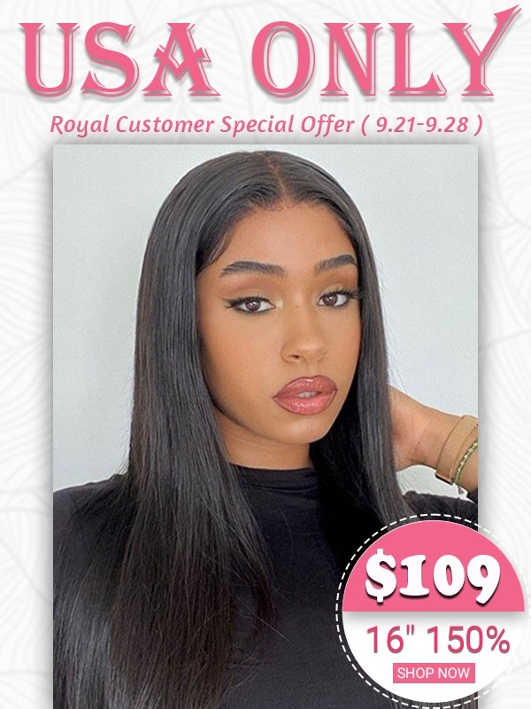 Lwigs Thanks For Royal Customer Straight Hair Black Girl Brazilian Human Hair Wig 13x4 Best Transparent Lace Wigs SP05