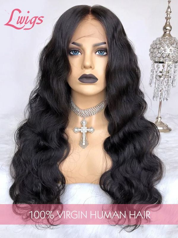 Brazilian Human Hair Body Wave Undetectable Dream Swiss Lace Wig Pre-plucked Hairline 360 Lace Wigs Lwigs168
