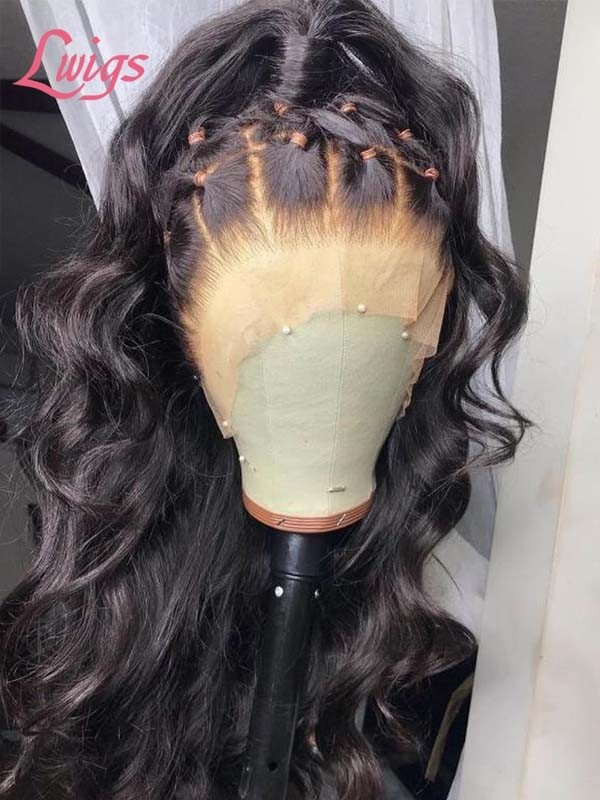 Mother's Day Love 5X5 HD Lace Closure Wigs Deep Curly Highlights With Body Wave Virgin Hair MD04