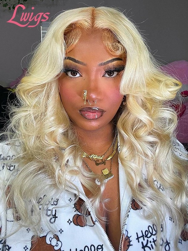 New Arrival Must Have 100% Virgin Hair Body Wave #613 Blonde Color 13x4 Lace Front Human Hair Wig Lwigs277