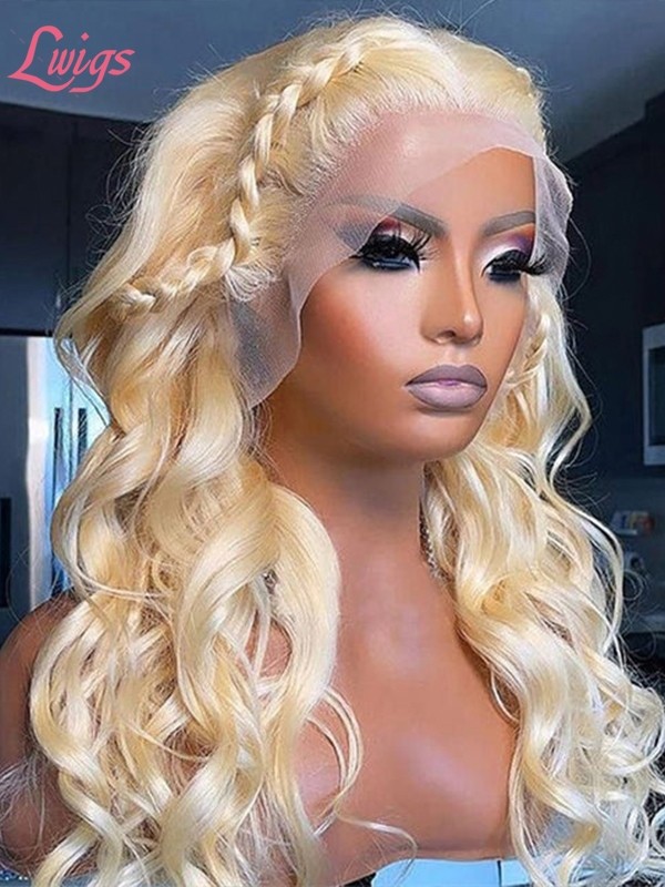 New Arrival Must Have 100% Virgin Hair Body Wave #613 Blonde Color 13x4 Lace Front Human Hair Wig Lwigs277