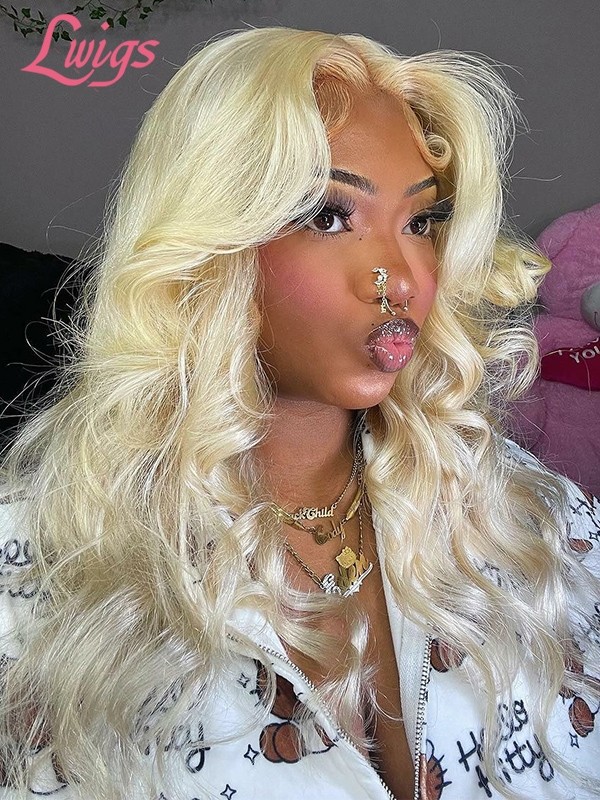 New Arrival Must Have 100% Virgin Hair Body Wave #613 Blonde Color 13x4 Lace Front Human Hair Wig Lwigs277