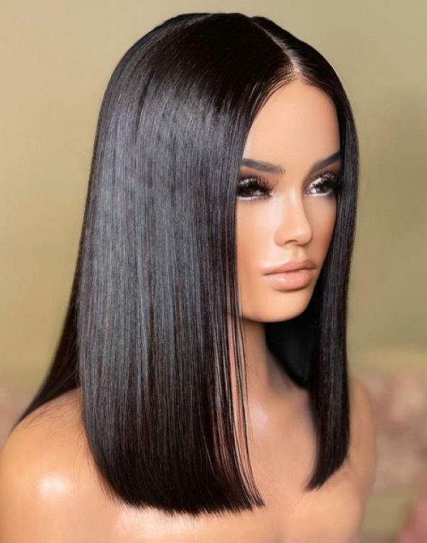 New Arrival Undetectable Dream Lace 360 Lace Frontal Wigs Straight Short Bob Wig Brazilian Virgin Hair 360 Lace Wigs Lwigs157