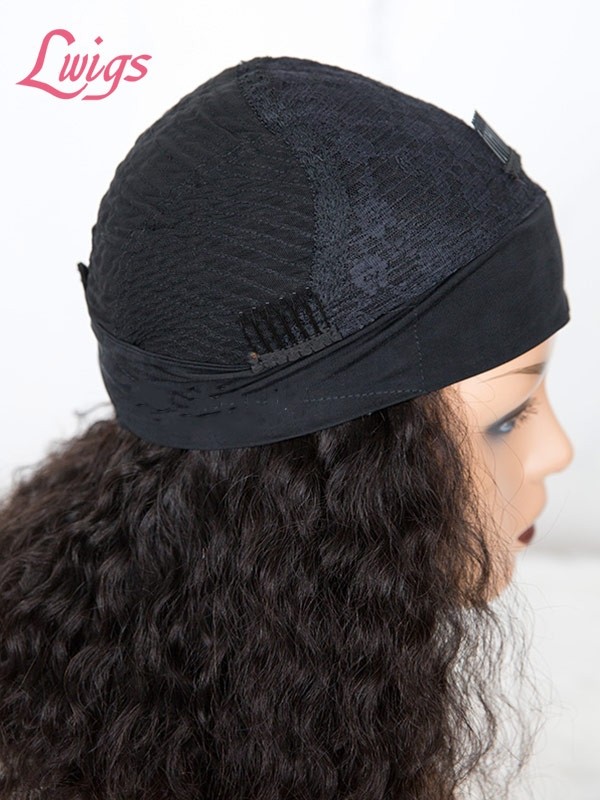 New Arrvial Brazilian Virgin Human Hair Short Curly Wig High Density Headband Curly Wig Lwigs379