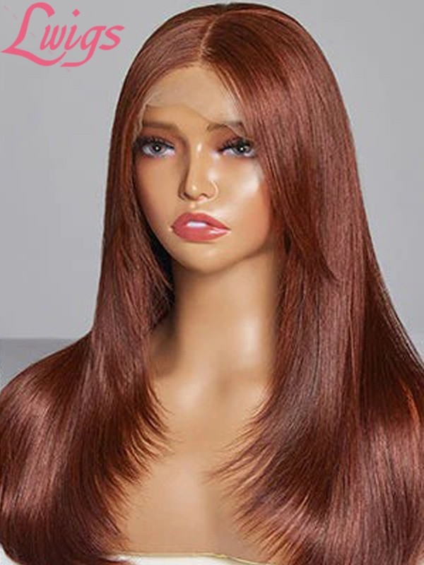 New Wear & Go Wigs Bone Straight 5x5 Glueless Closure Wigs With Layer Inner Buckle Brazilian Virgin Human Hair Wigs Lwigs121