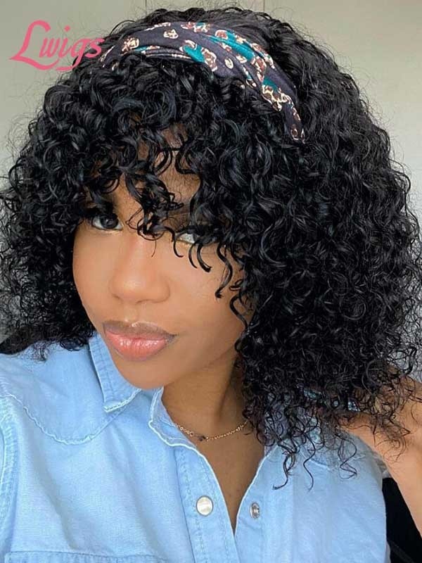 Pay One Get Two Wigs Short Curly Lace Front Wig Chestnut Brown Bob Wig Combo Sale Lwigs367