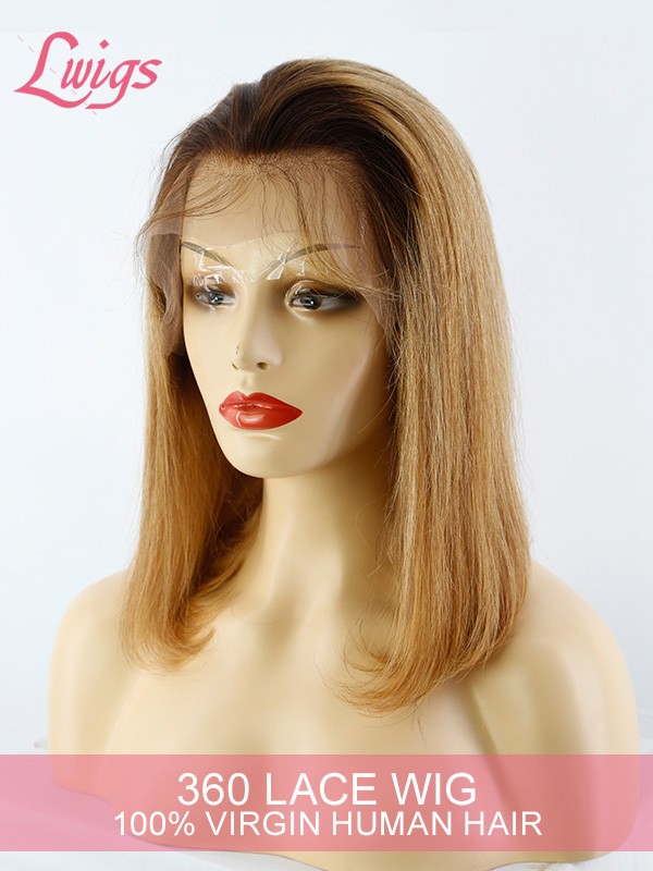 Pre Plucked Hairline Straight Short Bob Style Human Hair Wigs Brazilian Virgin Hair Lace Front Wigs Lwigs218