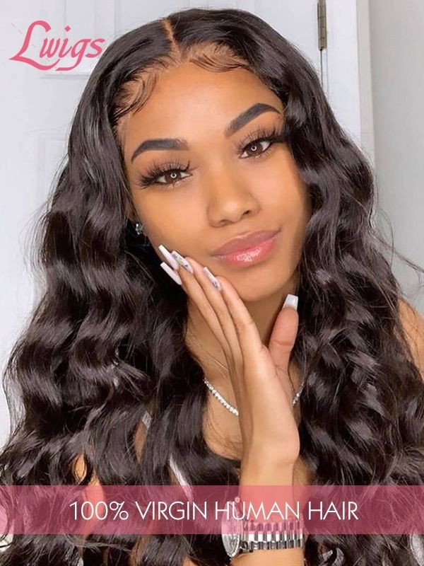 Pre-plucked Brazilian Virgin Human Hair Wigs Dream Swiss Lace Loose Curly Wavy Wigs With Baby Hair 360 Lace Wigs [LWigs13]