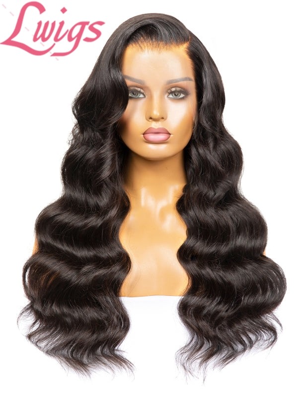 US Warehouse 48H Shipping Side Part Body Wave 200% Density Brazilian Human Hair 13x6 Skinlike HD Lace Front Wigs US08