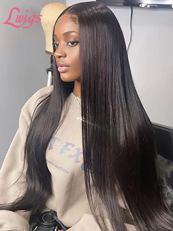 Silky Straight Easy Install 360 Lace Wigs Beginner Friendly Glueless Wig Affordable Virgin Brazilian Hair Wigs Lwigs107