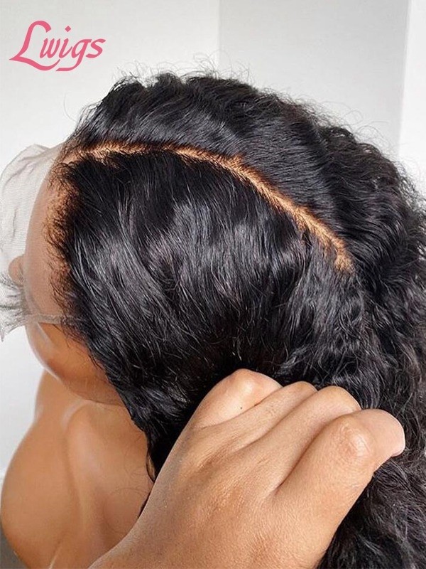 Unprocessed Curly Middle Part Full Lace Wig Pre-Plucked Single Knots Brazilian Human Hair Wigs Lwigs01