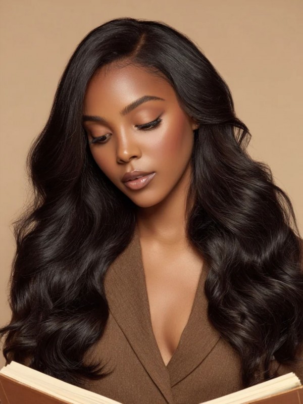 US Warehouse 48H Shipping Side Part Body Wave 200% Density Brazilian Human Hair 13x6 Skinlike HD Lace Front Wigs US08