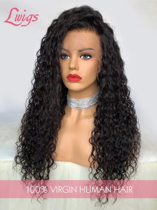 Water Wave Dream Swiss Lace Wigs Virgin Brazilian Hair 360 Lace Front Wigs Human Hair Wigs For Black Women LWigs146