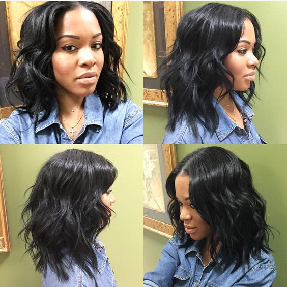 short wavy 360 lace wigs 